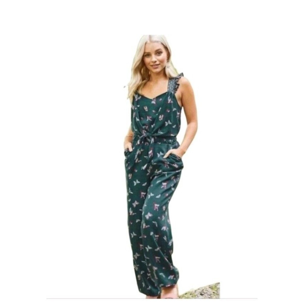 Matilda Jane Women Evergreen Dream Size S Romper w/ Humming Birds